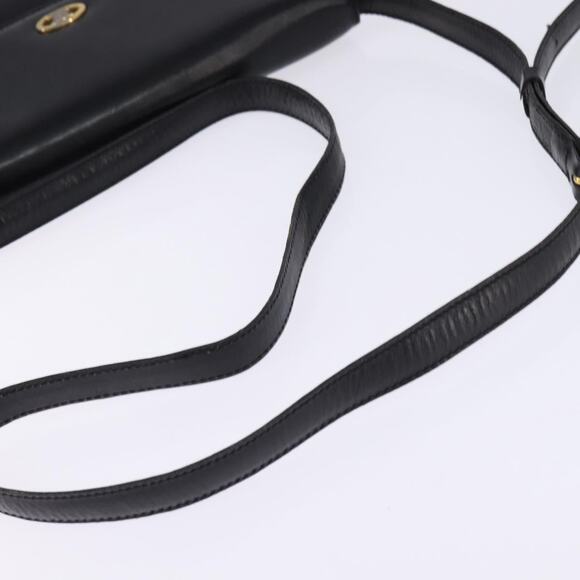 CELINE Shoulder Bag Leather Black Gold - Picture 7 of 13